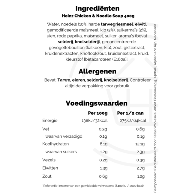 Heinz Chicken & Noodle Soup 400g