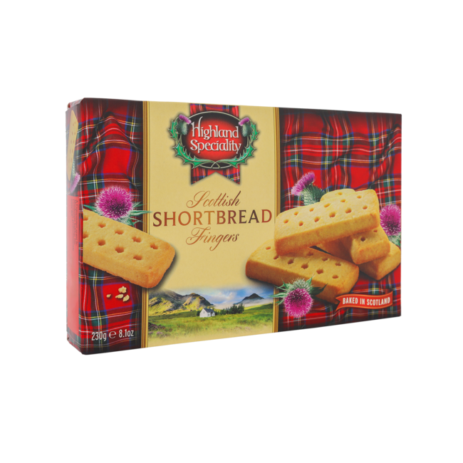 Highland Speciality Shortbread Fingers - 3 X 100g