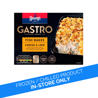 Young's Young's Gastro 2pk Cheese & Leek Fish Bakes 340g
