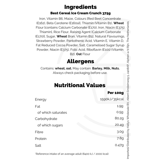 Best Cereal Ice Cream Crunch 375g