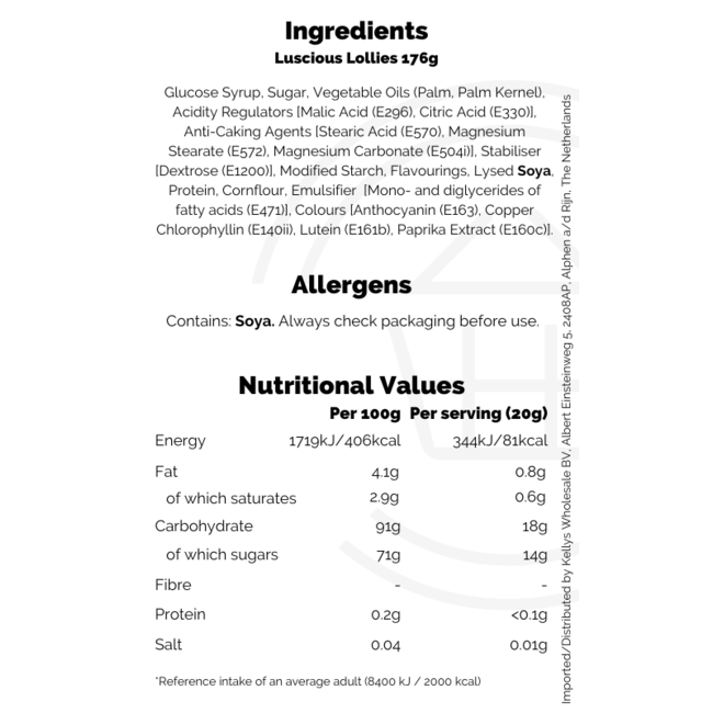 Luscious Lollies 176g