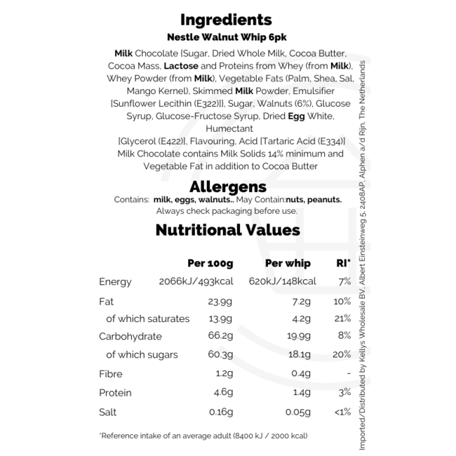 Nestle Walnut Whip 6pk