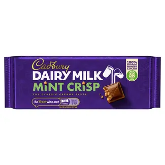 Cadbury Cadbury Dairy Milk Mint Crisp 54g