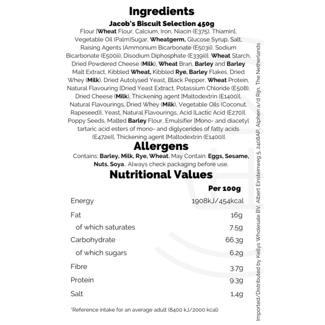 Jacob's Biscuit Selection 450g