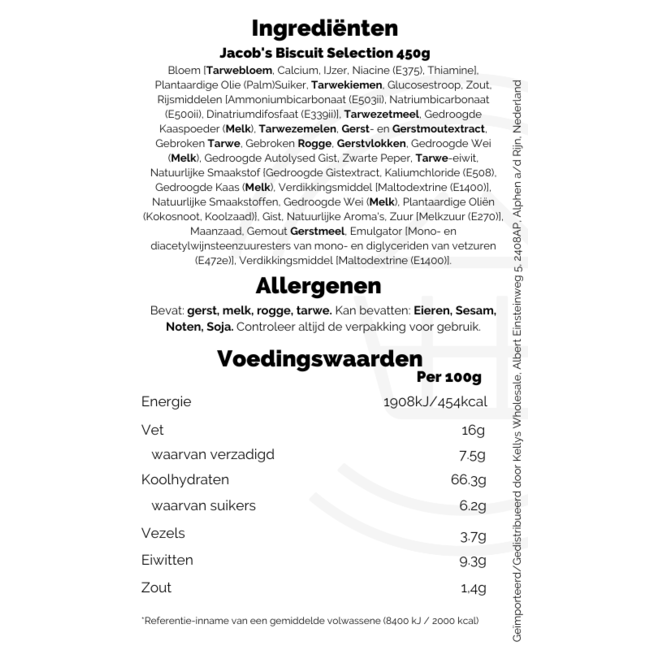 Jacob's Biscuit Selection 450g