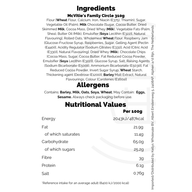 McVitie's Family Circle 400g
