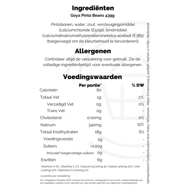 Goya Pinto Beans 439g
