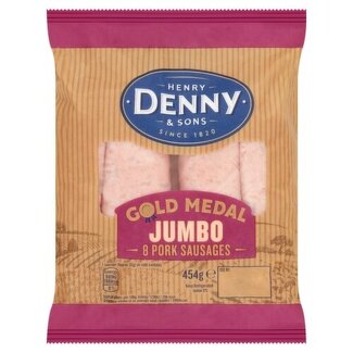 Denny Denny Gold Medal Jumbo Sausages 8s 454g