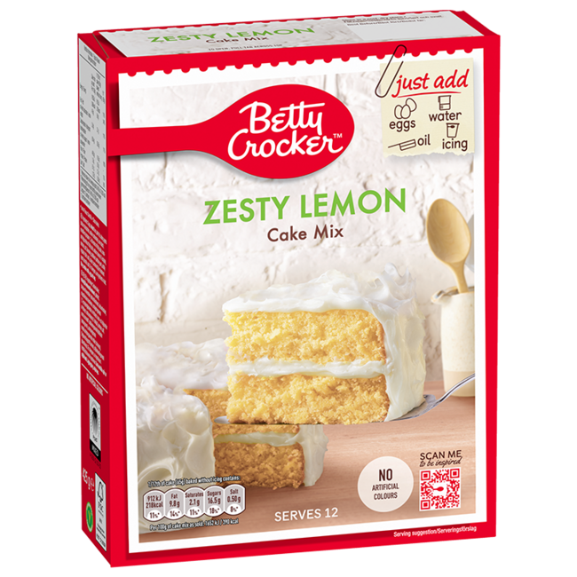 Betty Crocker Zesty Lemon Cake Mix 425g