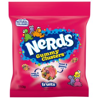 Wonka Wonka Nerds Gummy Clusters Pouch 113g