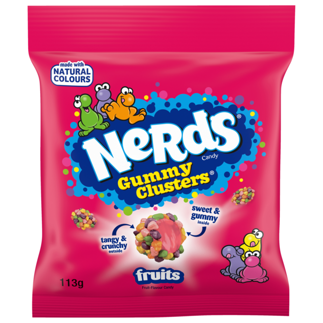 Wonka Nerds Gummy Clusters Pouch 113g