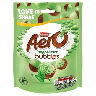 Nestle Nestle Aero Bubbles Peppermint Pouch Bag 92g