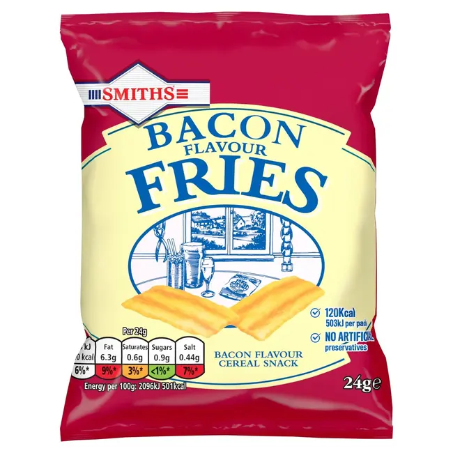 Smiths Bacon Fries 25g