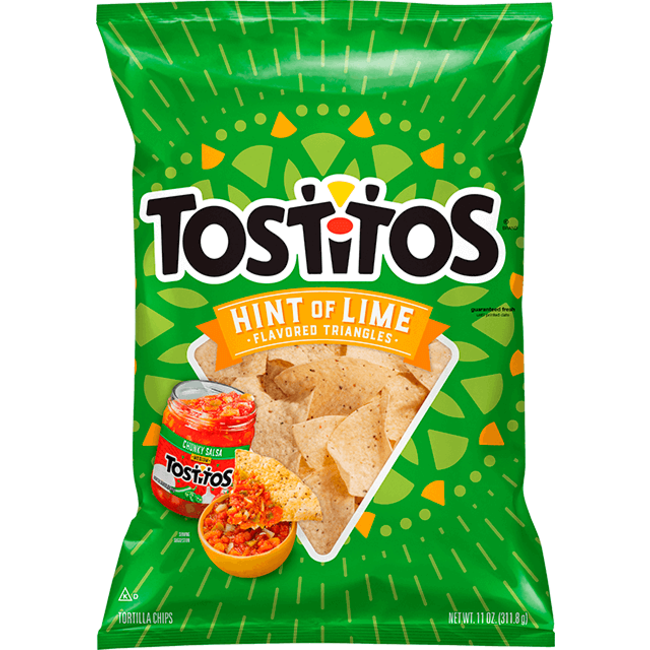 Tostitos Hint of Lime Tortilla Chips 283g