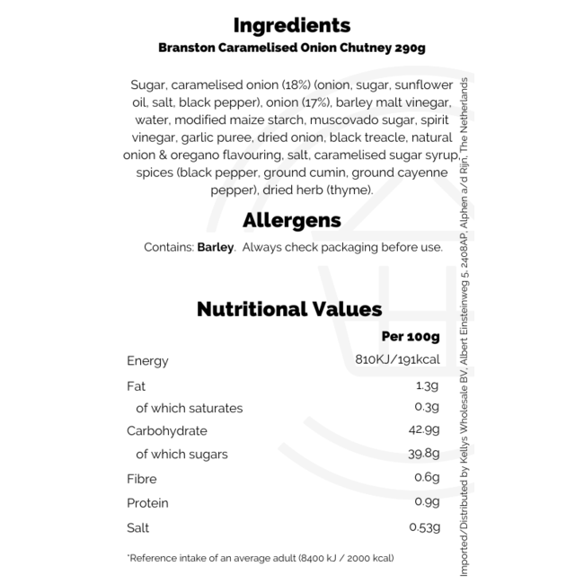 Branston Caramelised Onion Chutney 290g