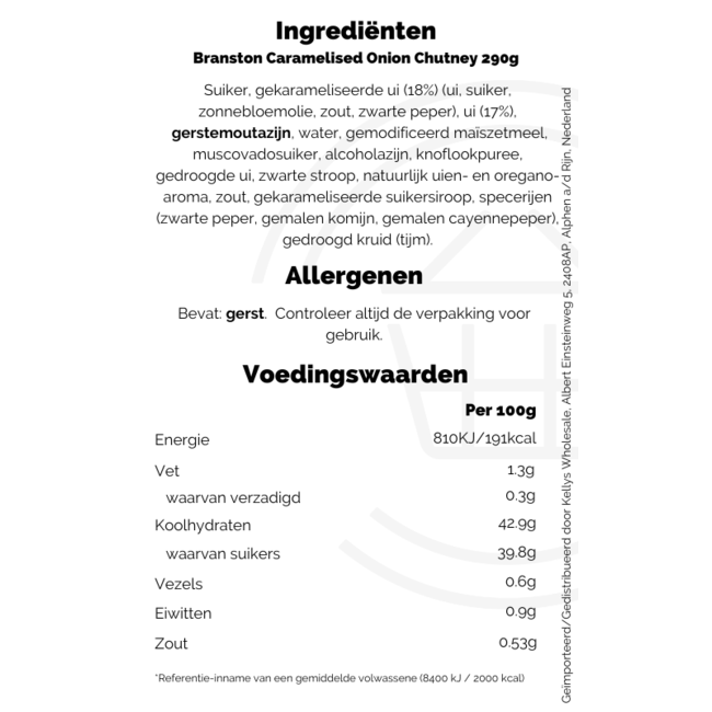 Branston Caramelised Onion Chutney 290g