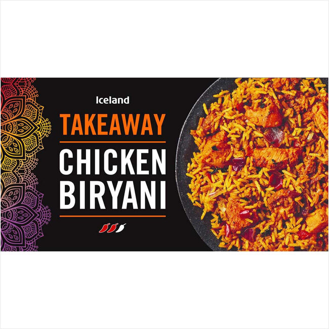 Iceland Takeaway Chicken Biryani 375g – Tiefkühl-Fertiggericht