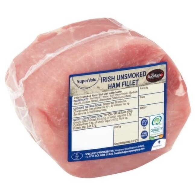 SuperValu Unsmoked Ham Fillet 800g