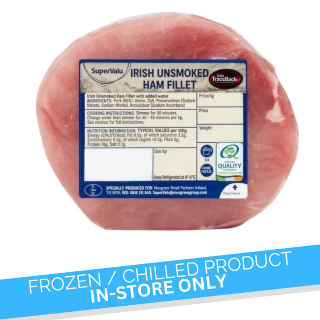 SuperValu Unsmoked Ham Fillet 800g