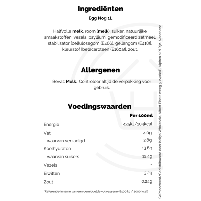 Luxlait Alkoholfreier Eierpunsch 1L