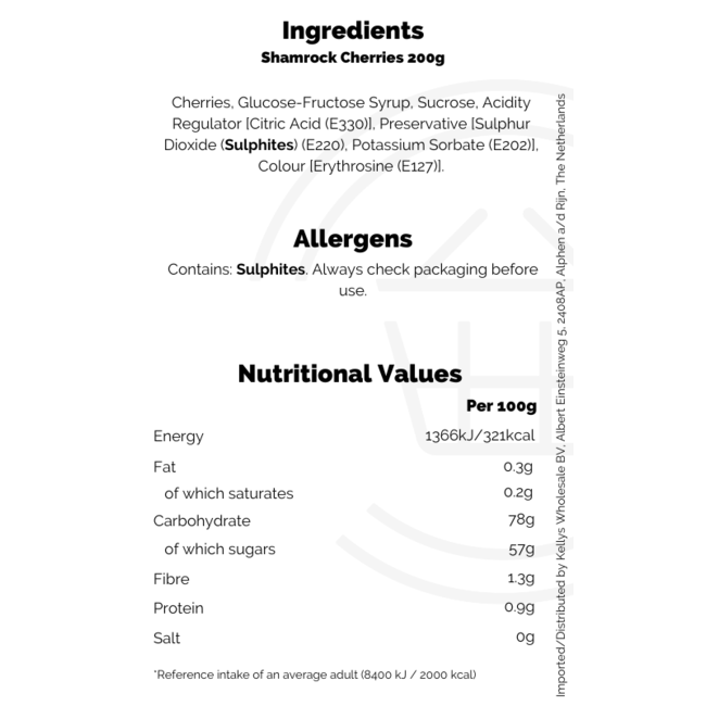 Shamrock Cherries 200g