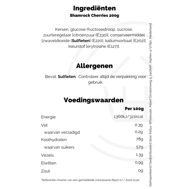 Shamrock Cherries 200g
