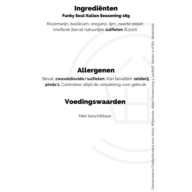 Funky Soul Italian Seasoning 18g