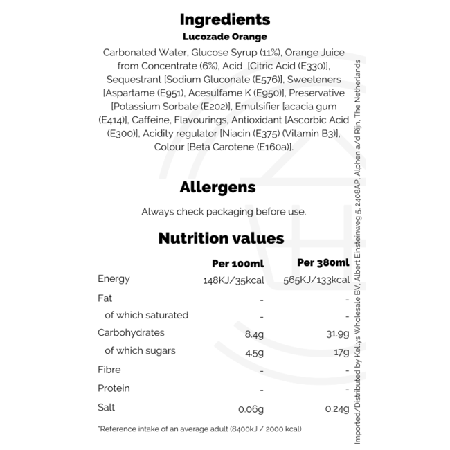 Lucozade Orange Multipack 24pk