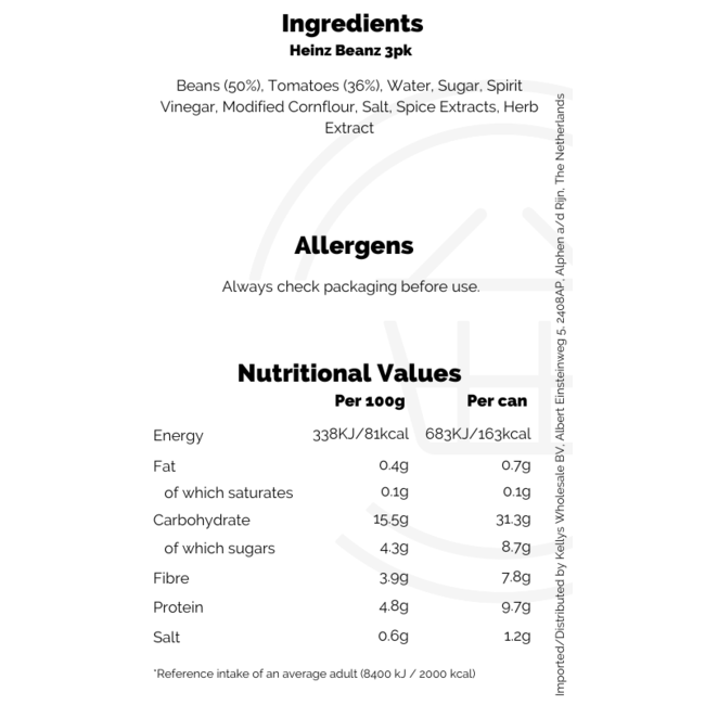 Heinz Beanz 3pk