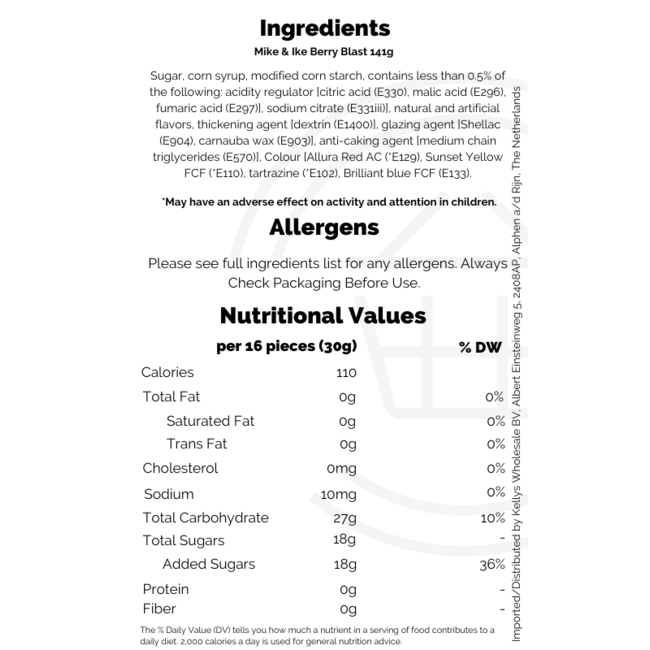 Mike & Ike Berry Blast 120g