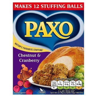 Paxo Paxo Cranberry & Chestnut Stuffing Mix 170g