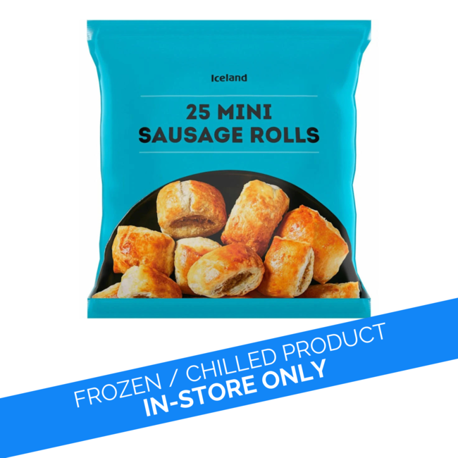Iceland 25 Mini Sausage Rolls 400g