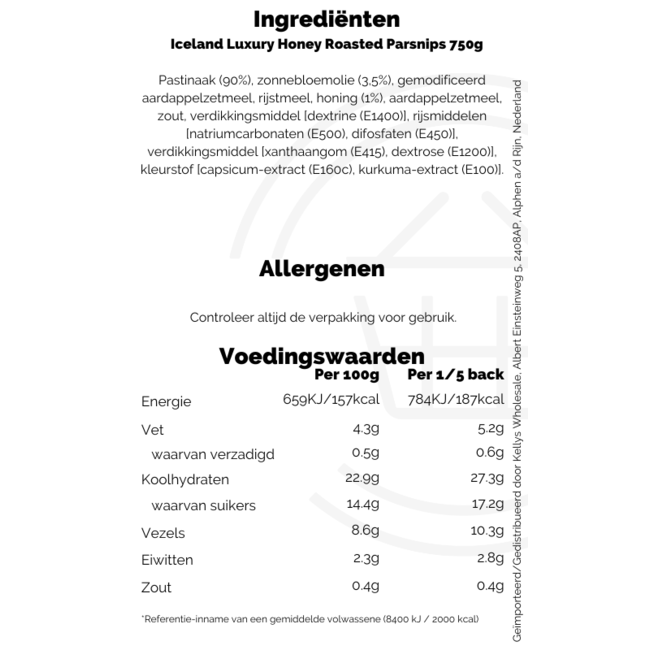 Iceland Luxury Honey Roasted Parsnips 750g