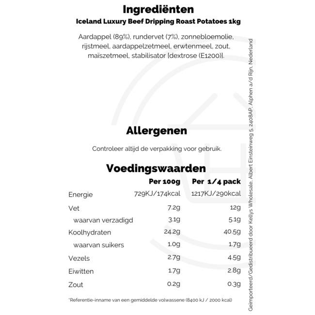 Iceland Luxury Beef Dripping Roast Potatoes 1kg