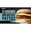 Iceland 6 Sausage Breakfast Patties 342g – Tiefkühl-Fleisch- & Fischprodukt