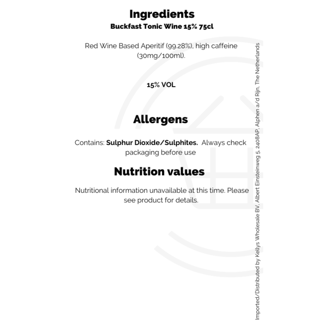 Buckfast Tonic Wine 15% 75cL