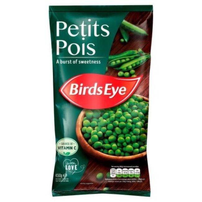Birds Eye Petit Pois 450g – Tiefkühl-Gemüsebeilage