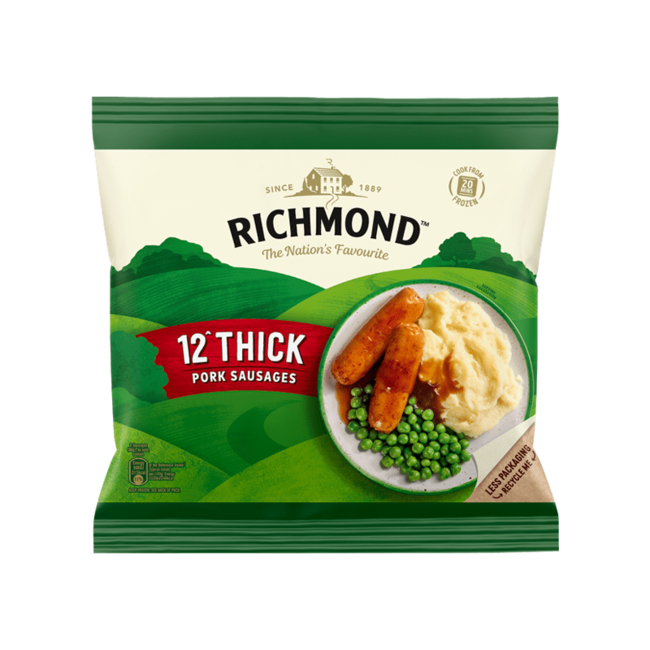 Richmond Irish Frozen Sausage 516g