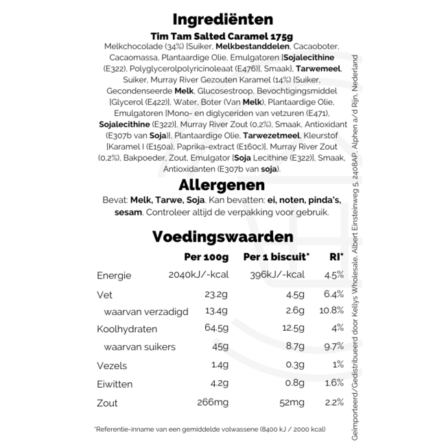 Tim Tam Salted Caramel 175g