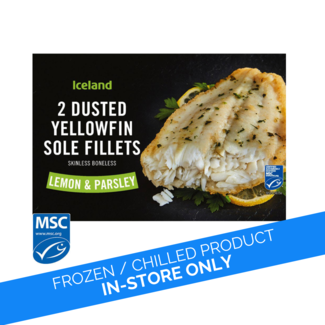 Iceland  Iceland 2pk Lemon & Parsley Sole Fillets 250G