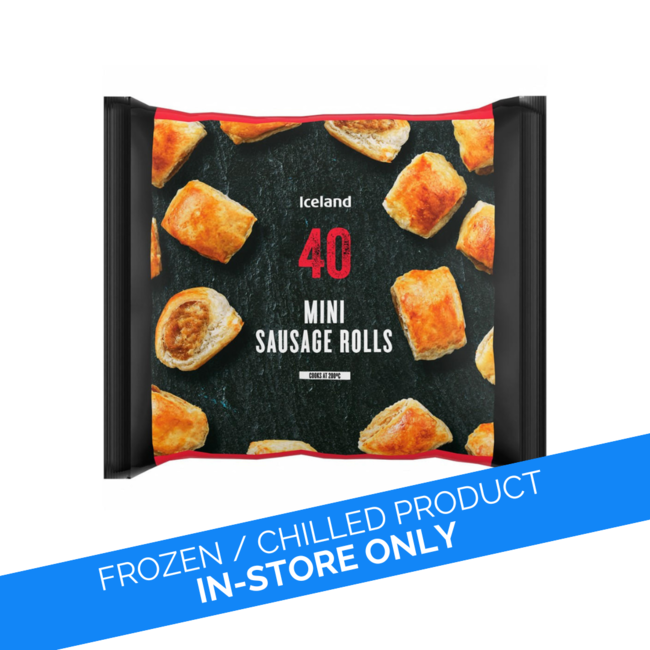 Iceland Iceland 40 Pack Mini Sausage Rolls 720g