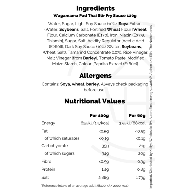 Wagamama Pad Thai Stir Fry Sauce 120g