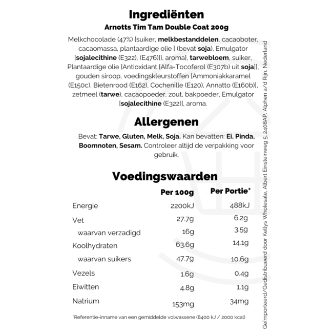 Arnotts Tim Tam Double Coat 200g – Kekse & Gebäck