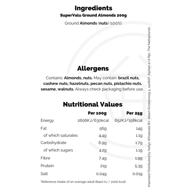 SuperValu Ground Almonds 200g