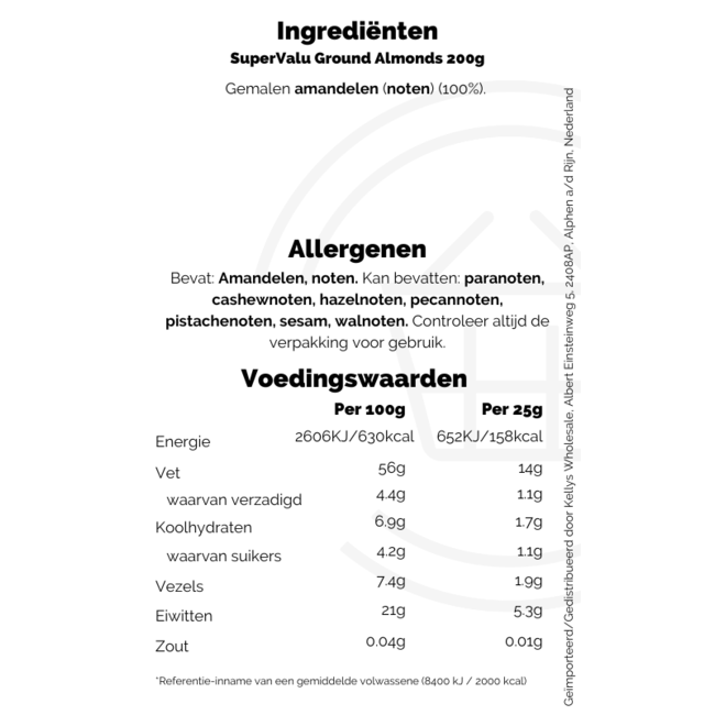 SuperValu Ground Almonds 200g