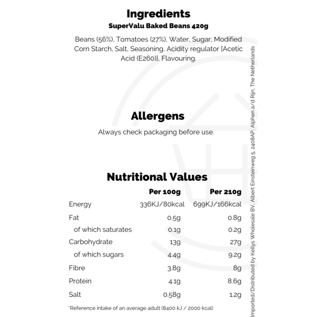SuperValu Baked Beans 420g