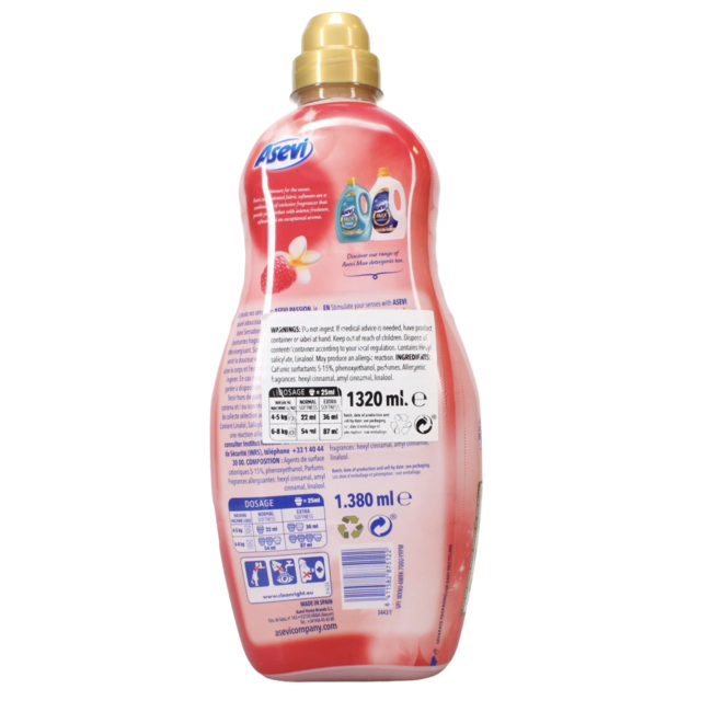Asevi Sensations Fabric Softener Passion 60W 1320ml