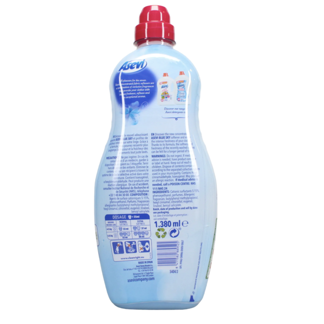 Asevi Fabric Softener Blue Sky 60W 1380ml