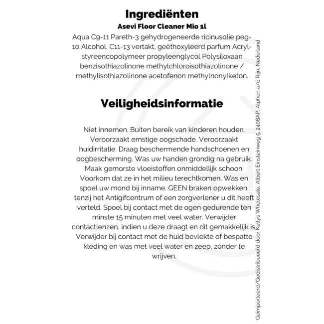 Asevi Floor Cleaner Mio 1l