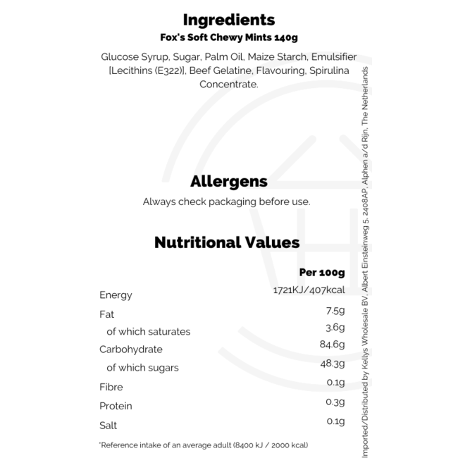 Fox's Soft Chewy Mints 140g